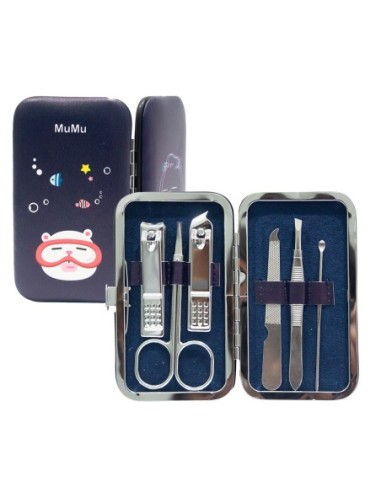 Set de Manucure 6 Pièces Mumu (Bleu)