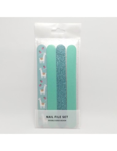 Set de 4 Limes à Ongles (Bleu)