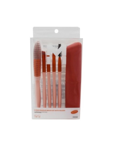 Set de 5 Pinceaux de Maquillage avec Support