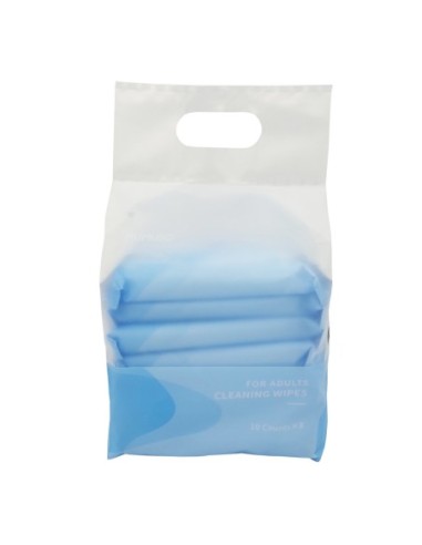 Lingettes Nettoyantes pour Adultes (10 Pièces×8 Paquets)