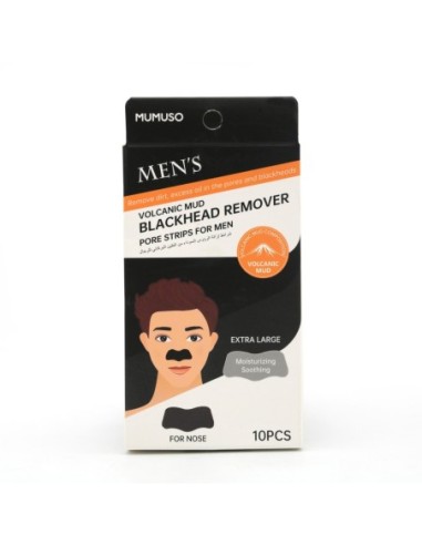 Boue Volcanique pour Hommes - Bandelettes Anti-Points Noirs pour Hommes