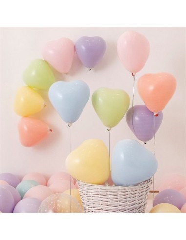 Set de Ballons de Fête (Coeur Aimant)