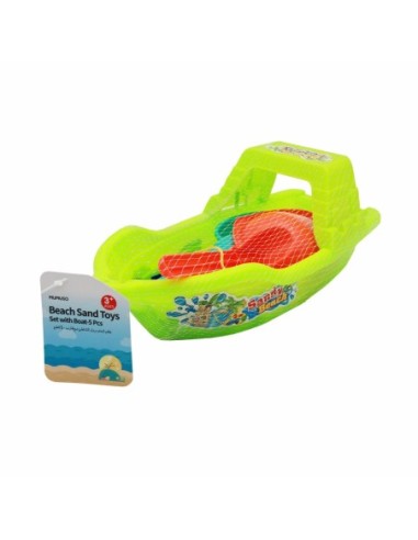 Jeu de Jouets de Plage avec Bateau-5 Pcs