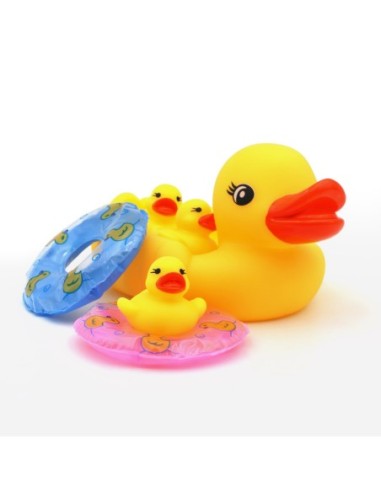 Ensemble de Jouets Sonores (Canard avec Anneau de Natation)