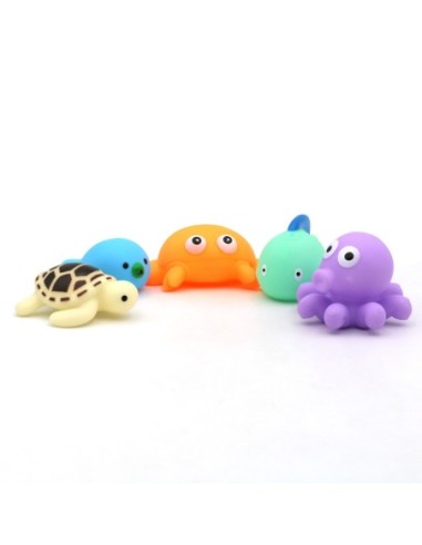 Ensemble de Jouets Sonores (Animaux Marins/5 Paquets)