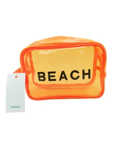 Trousse de Toilette Transparente de Voyage Tendance -Orange/M