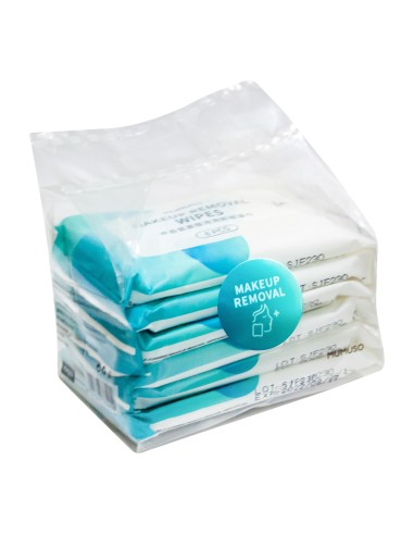 Lingettes Démaquillantes Auto-Moussantes aux Acides Aminés et l'Aloe (lot de 6)