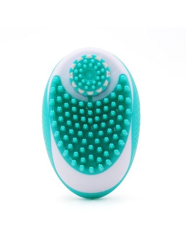 Brosse de Bain et de Massage pour Animaux de Compagnie (Vert)