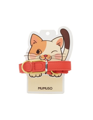 Collier Rose en Cuir pour Chat